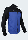Chaqueta Deportiva Salah Negro Azul Rey