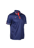 Camiseta Polo Infantil Azul Oscuro Rojo