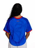 Camiseta oversize Azul fan de la Selección Nacional de Fútbol de Haití 2026