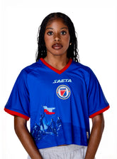 PRE-VENTA Camiseta oversize Azul fan de la Selección Nacional de Fútbol de Haití 2026