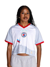 PRE-VENTA Camiseta oversize blanca fan de la Selección Nacional de Fútbol de Haití 2026