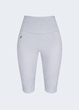 Leggings Corto Con Bolsillos Gris Claro