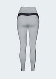 Leggings Con Bolsillo Gris Claro Negro