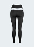 Leggings Con Bolsillo Negro Gris Claro