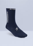 Medias Tobilleras 1 Par Antideslizante Azul Oscuro Blanco