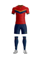 Uniforme Mundial Azul Oscuro Rojo Amarillo