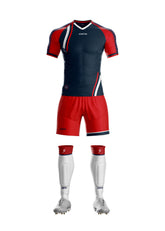 Uniforme Neo Classic Rojo Azul Oscuro
