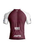 Camiseta Club Saeta 25 Vinotinto Blanco