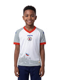 Camiseta Infantil Blanca fan de la Selección Nacional de Fútbol de Haití 2026