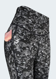 Leggings Con Bolsillo Gris Camuflado
