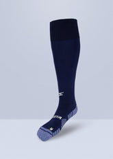 Medias Fútbol Nylon Azul Oscuro Jaspe