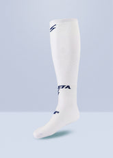Medias Fútbol 2024 1 Par Blanco Azul Oscuro