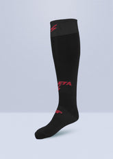 Medias Fútbol 2024 1 Par Negro Rojo