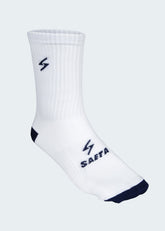 Medias Tobilleras Blanco Azul Oscuro