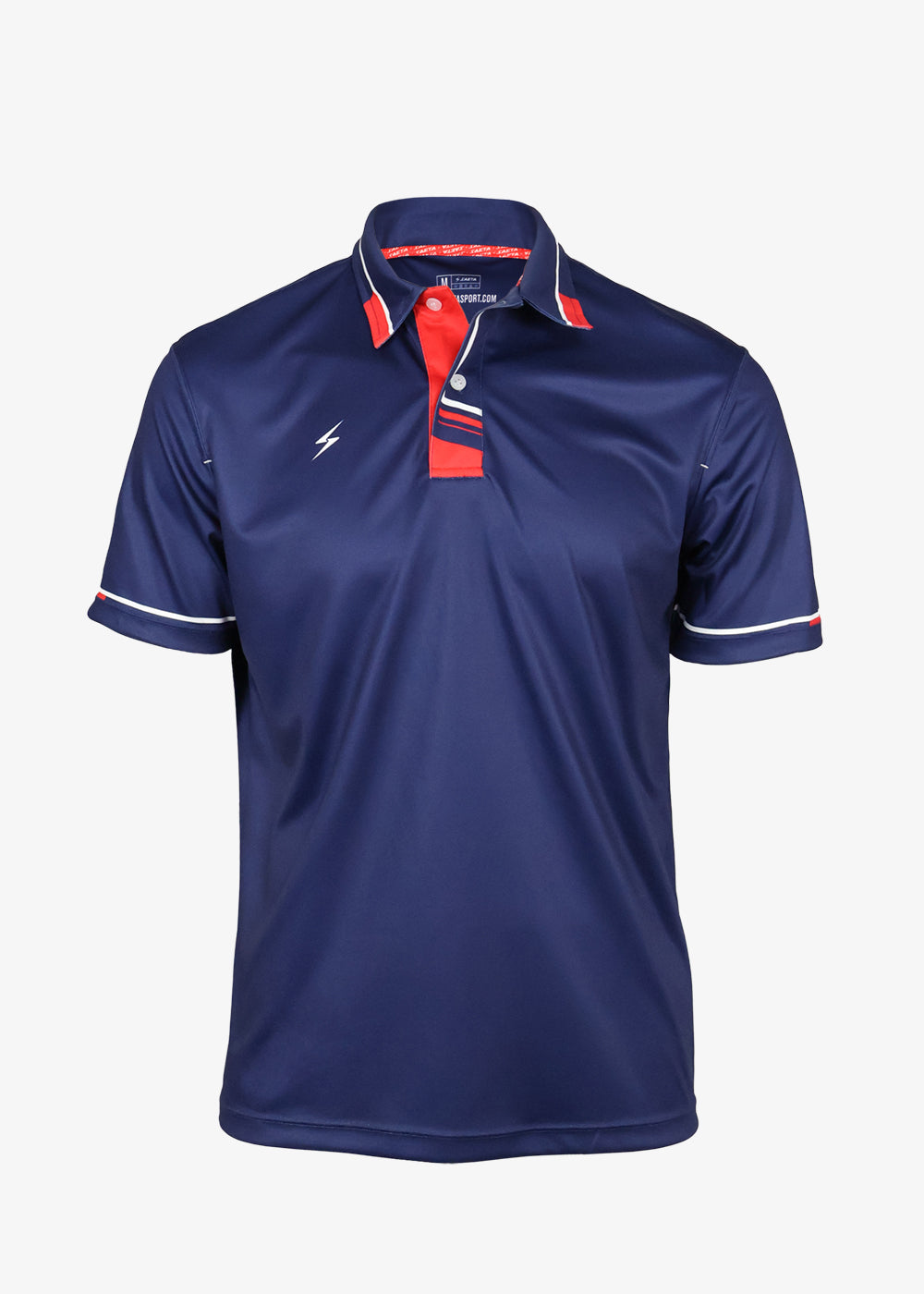 Camiseta Polo Azul / Rojo