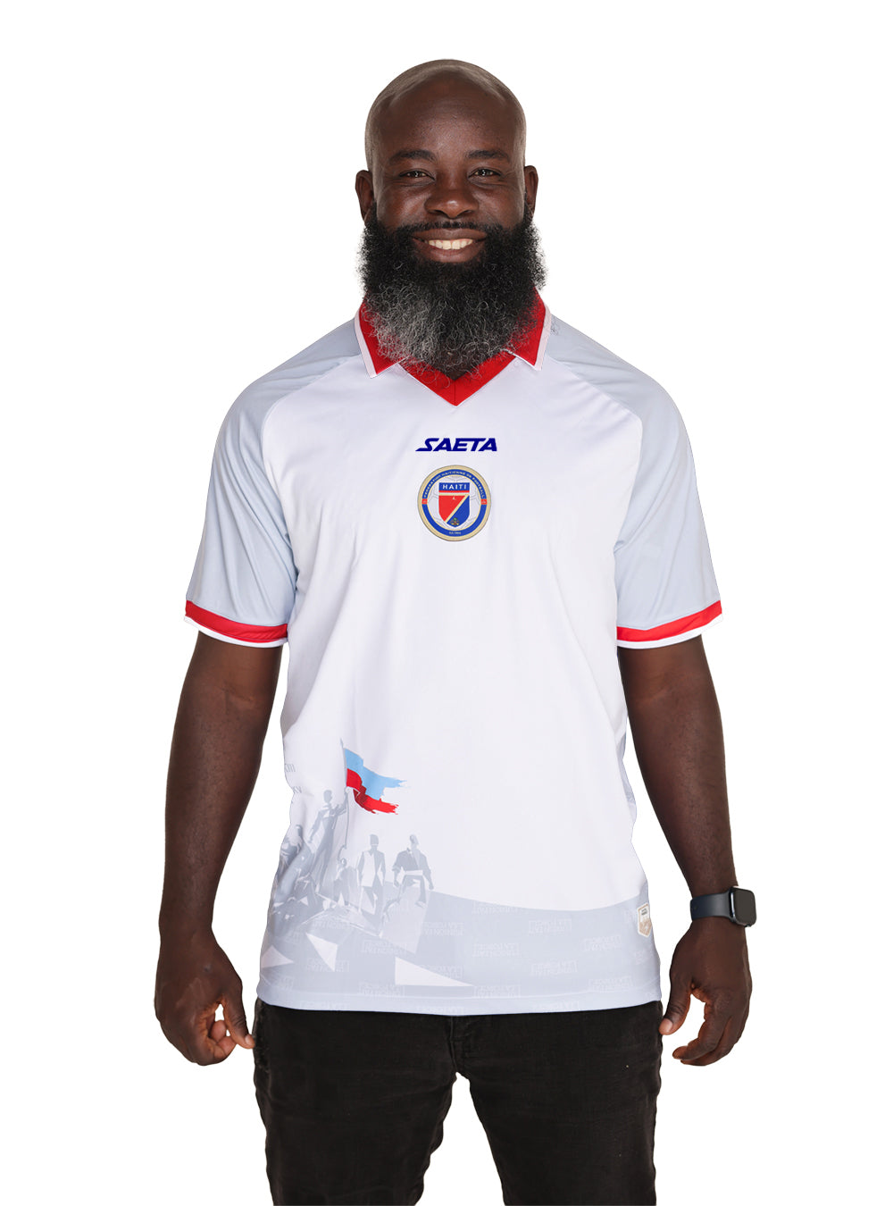 Camiseta Oficial Selección de Haití Blanca 2026