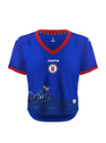 Camiseta oversize Azul fan de la Selección Nacional de Fútbol de Haití 2026