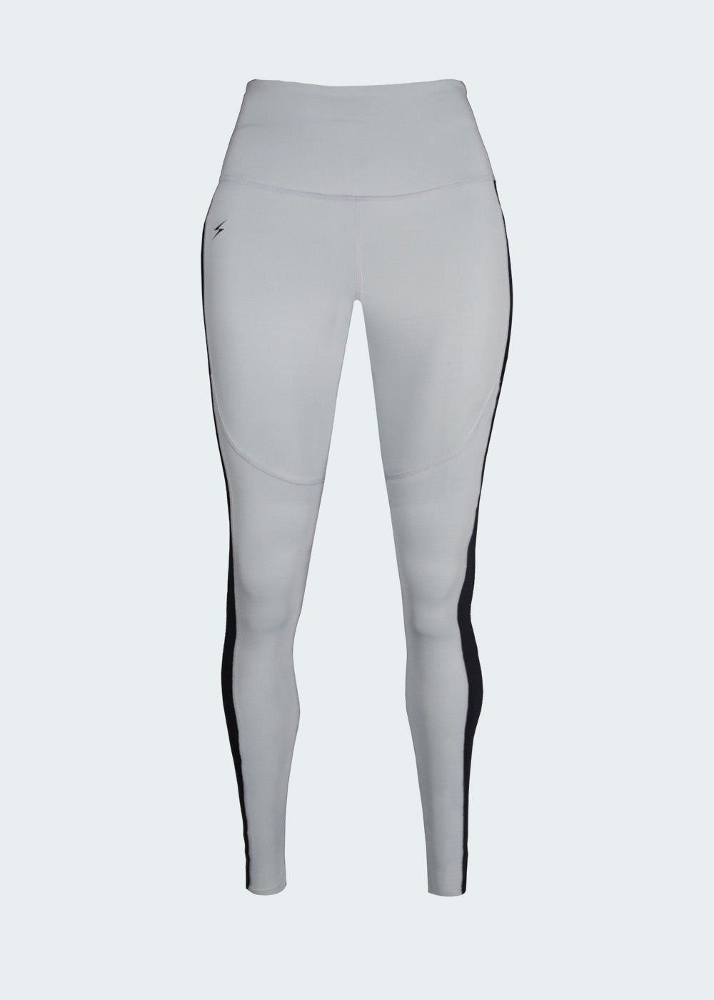 Leggings Con Bolsillo Gris Claro Negro