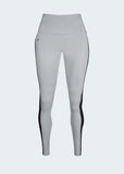 Leggings Con Bolsillo Gris Claro Negro