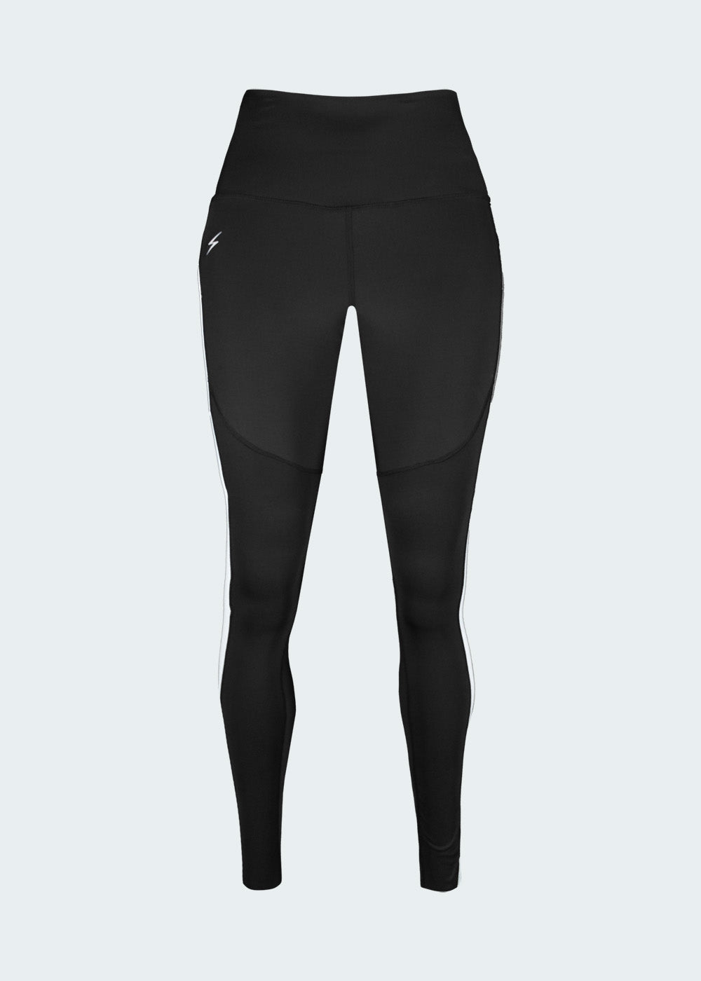 Leggings Con Bolsillo Negro Gris Claro