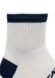 Medias Nylon Minitalonera 9/11 Blanco Azul Oscuro