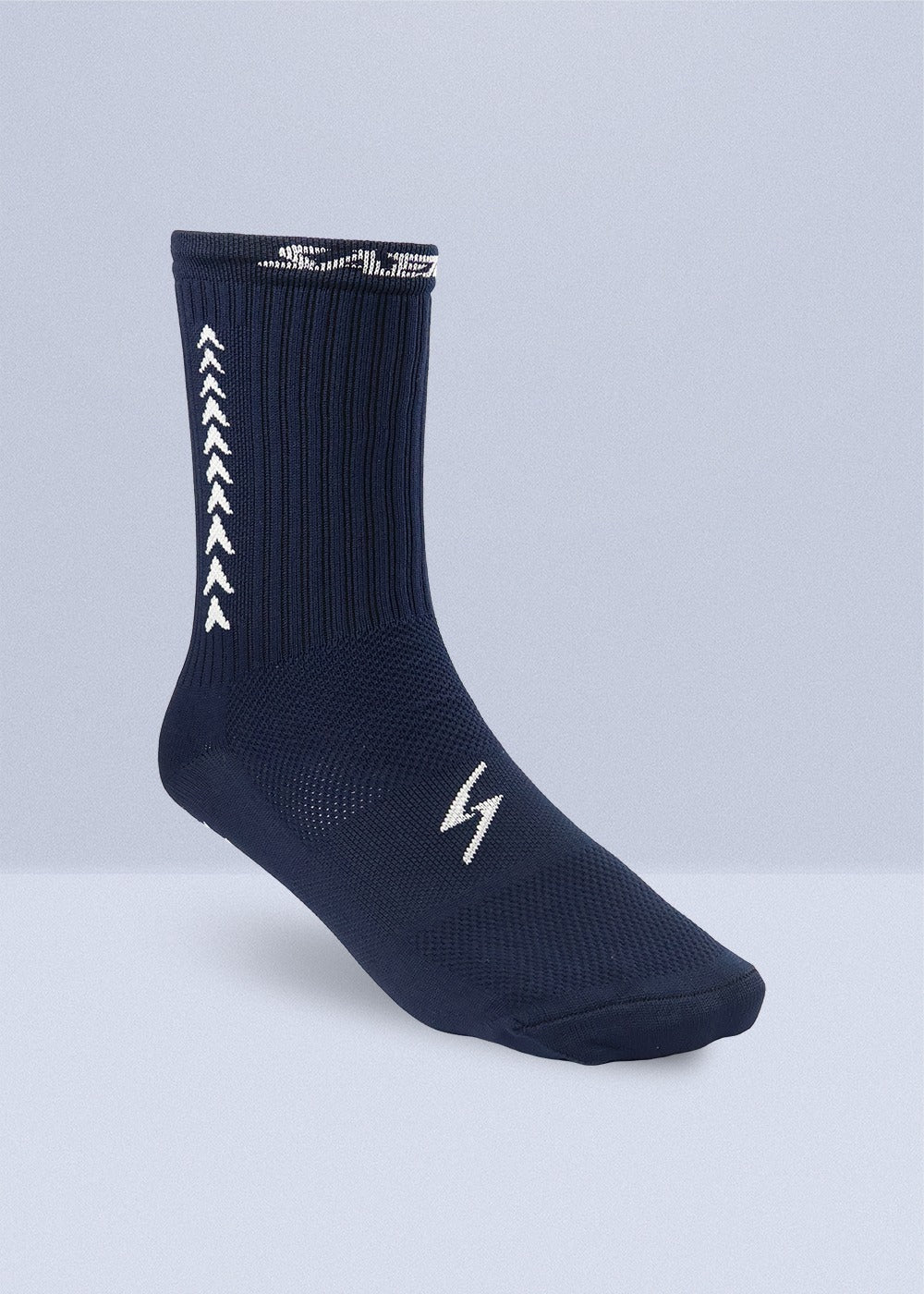 Medias Tobilleras 1 Par Antideslizante Azul Oscuro Blanco