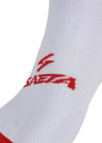 Medias Minitobilleras Blanco Rojo
