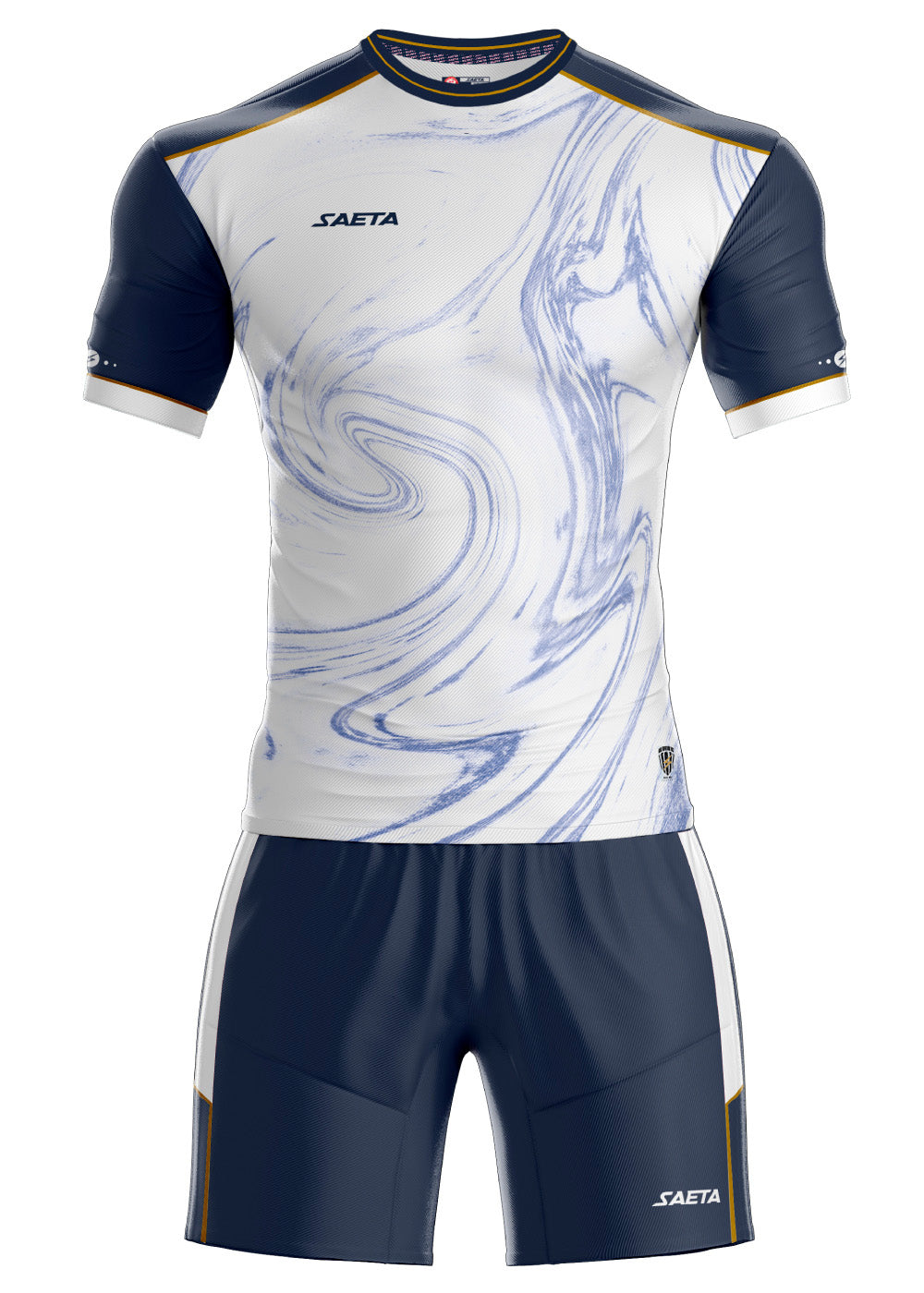 Uniforme Training Impacto A 25 Blanco Azul Oscuro