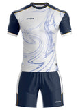 Uniforme Training Impacto A 25 Blanco Azul Oscuro