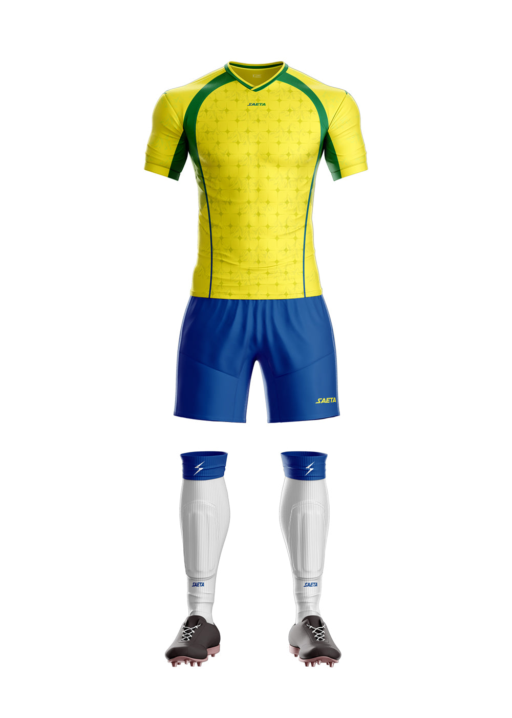 Uniforme Mundial Amarillo Azul Rey Verde