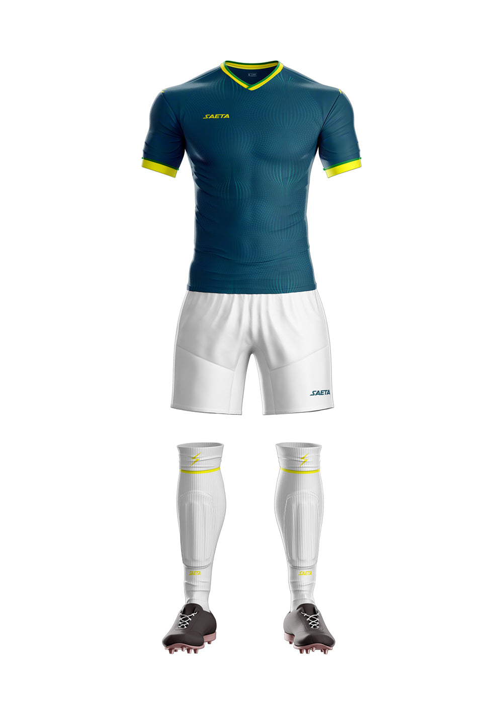 Uniforme Mundial Azul Petróleo Amarillo