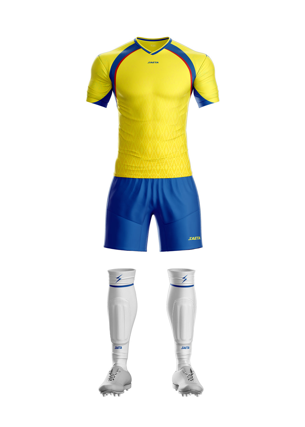 Uniforme Mundial Amarillo Azul Blanco