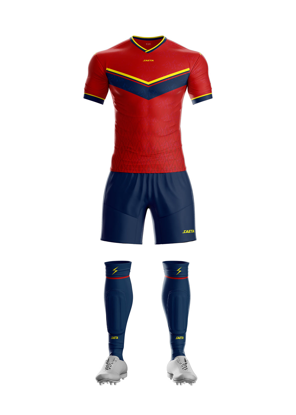 Uniforme Mundial Azul Oscuro Rojo Amarillo