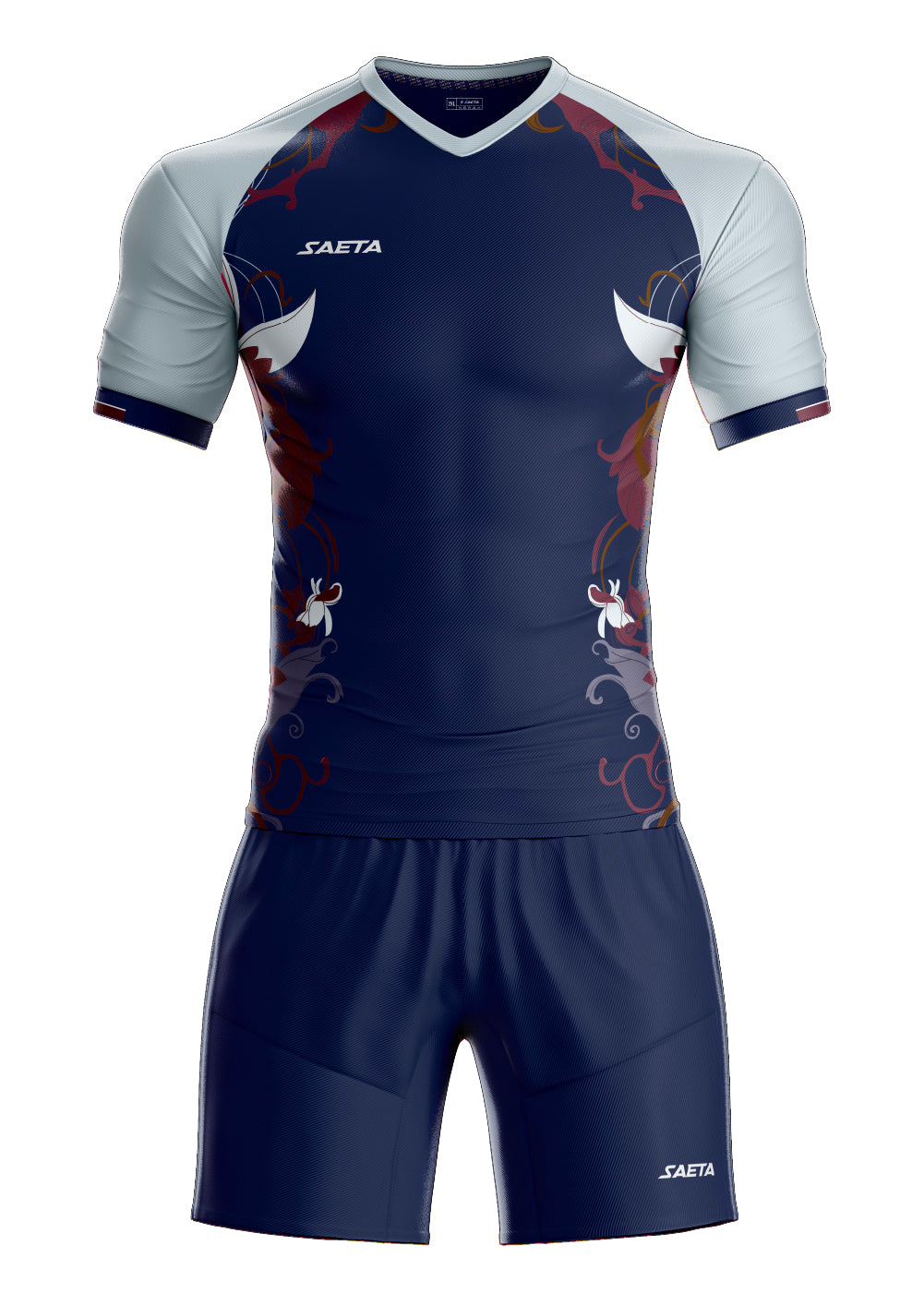 Uniforme Retro 25 Azul Oscuro Gris