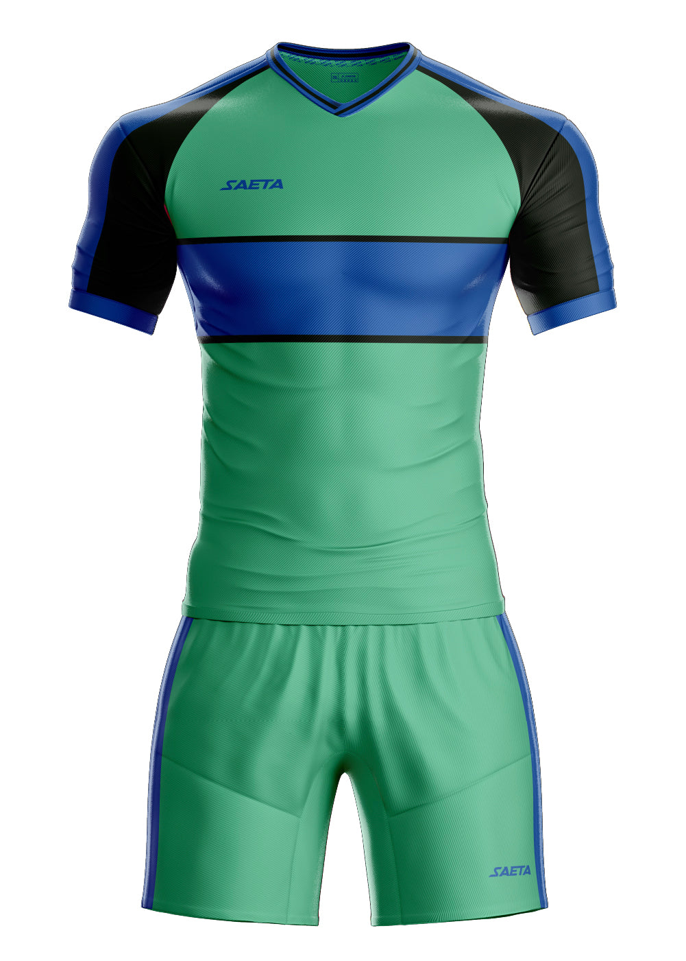 Uniforme Retro 25 Verde Claro Negro