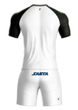 Uniforme Retro 25 Blanco Negro Azul Rey