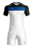 Uniforme Retro 25 Blanco Negro Azul Rey