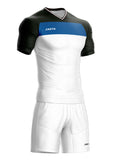 Uniforme Retro 25 Blanco Negro Azul Rey