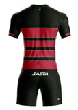 Uniforme Retro 25 Negro Rojo