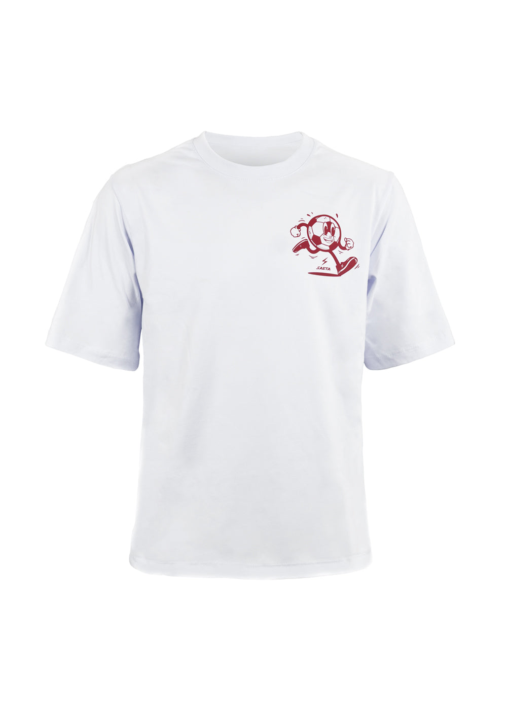 Camiseta Algodón Oversize Champs Blanca