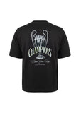 Camiseta Algodón Oversize Copa Negro