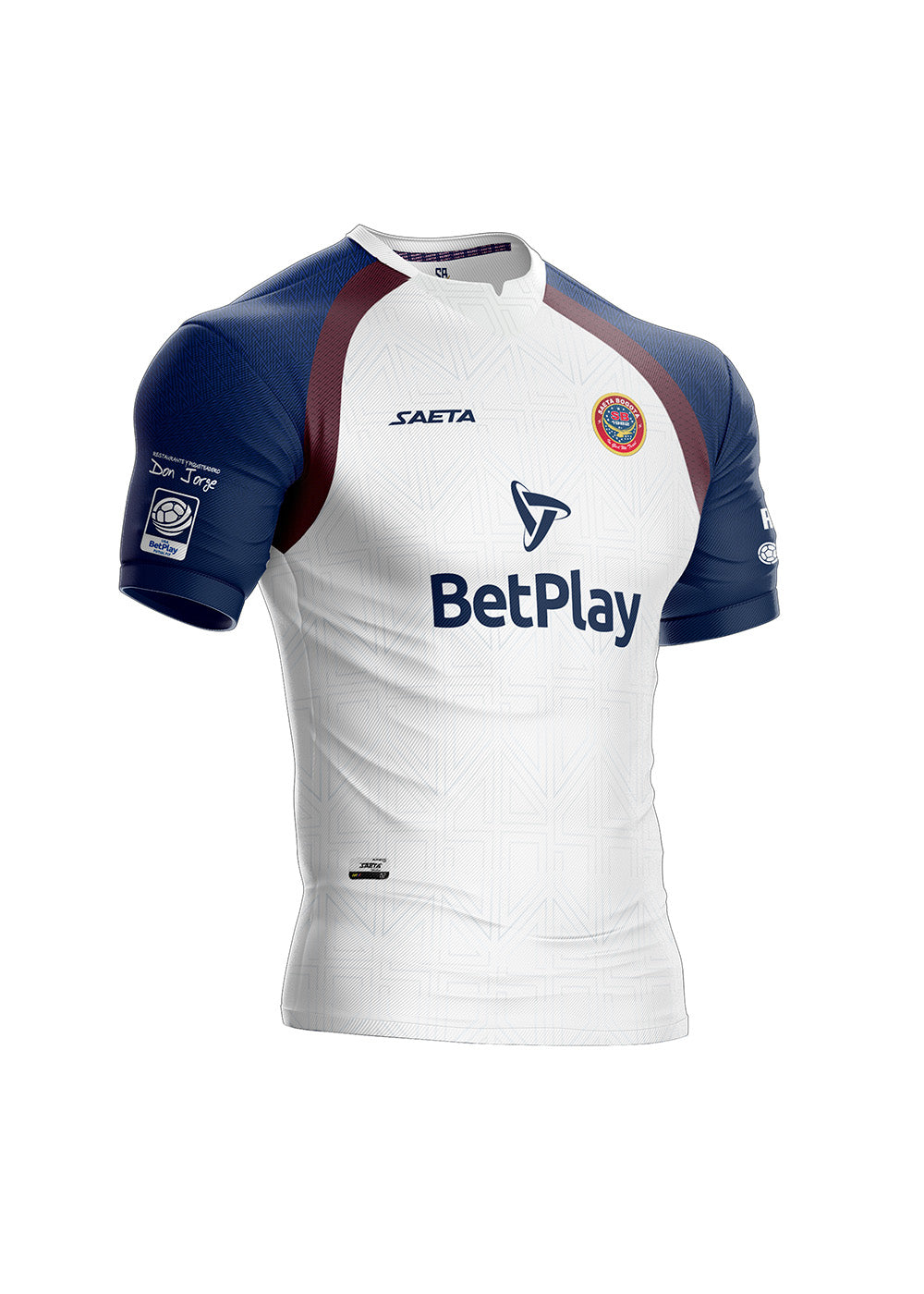 Camiseta Club Saeta 25 Blanco Azul Oscuro