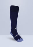 Medias Fútbol Nylon Azul Oscuro Jaspe