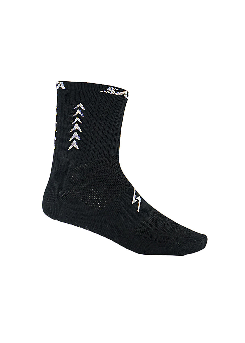 Media Minitobillera Antideslizante Negro Blanco