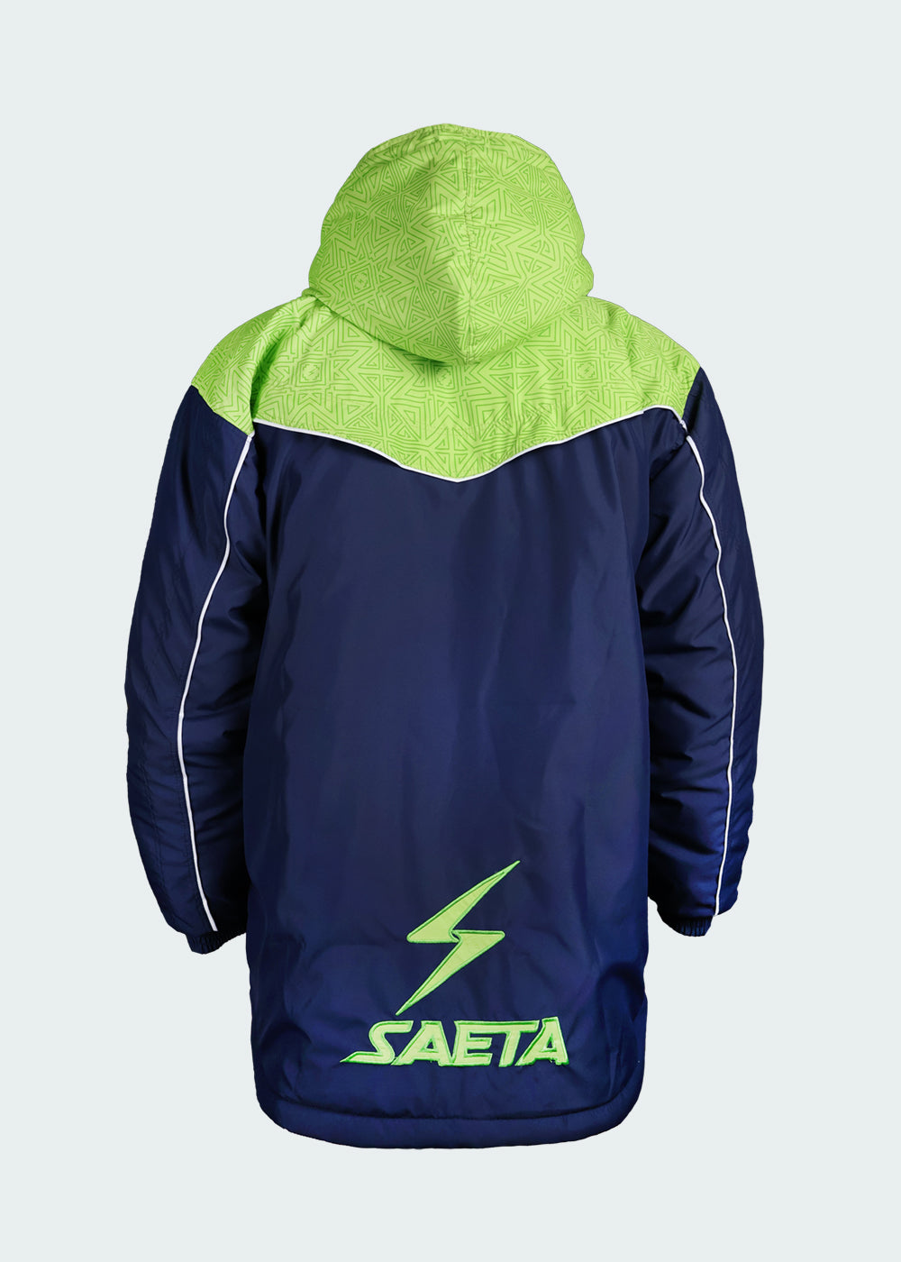 Chaquetón Ovejero Faena Quimbaya Azul Oscuro Verde Limón
