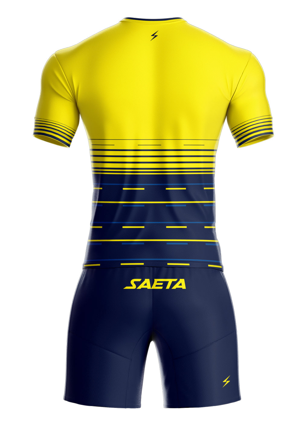 Uniforme Retro 25 Amarillo Azul Oscuro