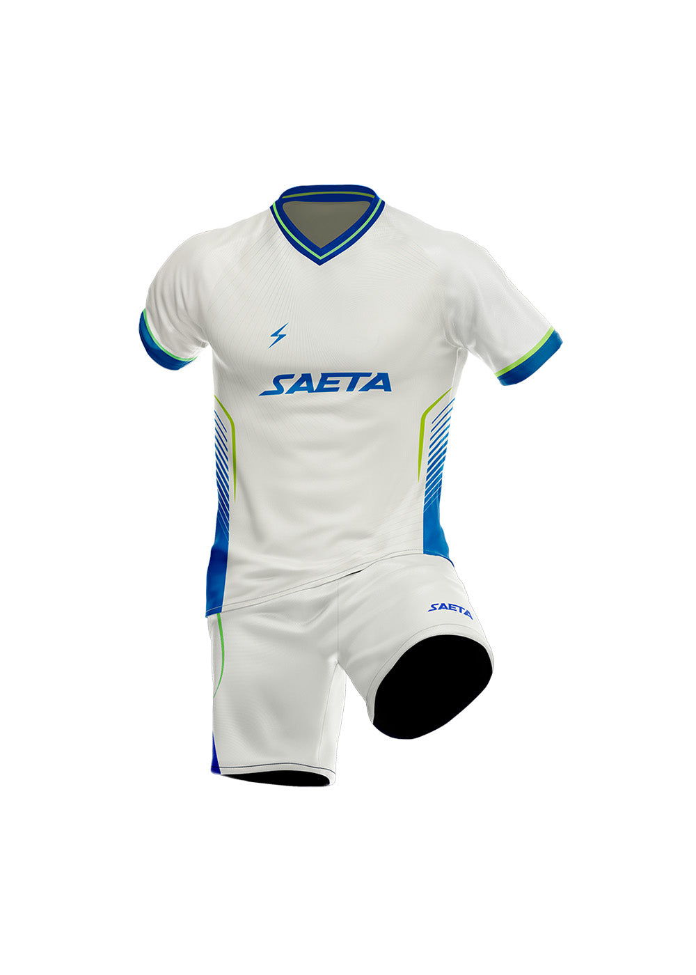 Uniforme Training Impacto Infantil Blanco Azul Rey
